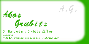 akos grubits business card